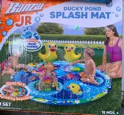 Banzai JR Ducky Pond Splash Mat Inflatable Water Fountain Pool Set 18 months +