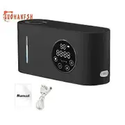 Automatic Sensor Soap Dispenser, Wall Mount, 500ML Capacity, Touchscreen LCD Display, 5 Adjustable Volume, Touchless, Hand Soap Container black