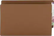 Smead 100% Recycled End Tab File Pocket, Straight-Cut Tab, 3-12'' Expansion, Extra Wide Legal Size, Redrope, File Folder, Document Holder, 25 per Box (73611)
