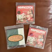 LOT OF 3 Hopscotch Charles Craft Aida 14 Count Cross Stitch Fabric 15"x15" Plaid