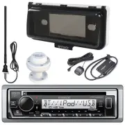 Kenwood Single DIN Marine Receiver, Satellite Vehicle Tuner Kit, Radio Antenna