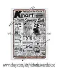 Kmart ad 1962 metal tin sign collectible home decor online stores