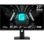 MSI G274QPX 27" QHD 240Hz Rapid IPS Gaming Monitor 2560x1440 - 1ms - DisplayPort - 2x HDMI - Anti-Flicker - AMD FreeSync Premium - 115% sRGB - Height / Tilt Adjustable - 75x75 VESA [G274QPX]