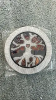 Raku Pottery Works Coaster Tree Of Life NWT Made in Mexico