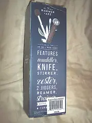 Bar Tool Muddler Knife Stirrer 2 Jiggers Reamer Bottle Opener 10 n 1 Zester $60