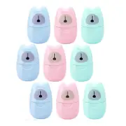 Beakey 9 Packs Mini Portable Travel Soap Paper Sheets Disposable Hand Washing-BlueGreenPink