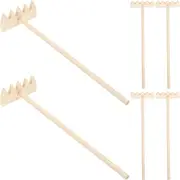 ibasenice 6Pcs Mini Rake for Sand Tray Lightweight Garden Tools for Landscape Decoration Easy to Use Miniature Rakes for Zen Gardens and Crafts Portable Sand Cleaning Rakes for All