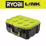 Ryobi LINK Medium Tool Box Impact Water Dust Resistant Modular Storage Durable
