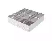 GSW USA SD-1824B 18" x 24"Comp Sink Stainless Steel Perforated Scrap Basket