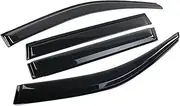 QVQOCUKS Car Window Visors Compatible for Fengon 500 DFSK Glory E3 Seres 3 ix3 Evolute i-Joy 2019-2025 Rain Guards Deflector Windshields Accessories(Black)