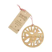 Earth Greetings Bamboo Bauble Festive Kangaroo | Flora & Fauna