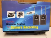 UHF Wireless Lavalier Microphone System for DSLR Camera Camcorder Interview DV