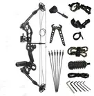 JX M131 30-55lb compound bow hunting target ready to shoot package