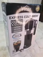 VINCI Drip Coffee Maker 4-Cup Built-In Timer Black w/ 4-Brew Strength Setting