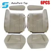 For 2003-2006 Chevy Tahoe Suburban Both Side Leather Seat Cover Shale Light Tan
