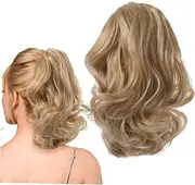 Vaguelly Claw Clip Curly Ponytail Extension Synthetic Hair for Natural Look Easy to Use for Thin Hair for Daily Wear