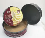 Wilton Springform Cake Pan Set 3-Piece Three sizes Non-Stick Surface Durable