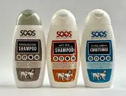 SOS Assorted Shampoo and Conditioner for Pets 250 ml Set of 3