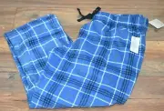 Croft & Barrow The Extra Soft Micro Fleece Lounge Pant Big Tall Blue Plaid Pants