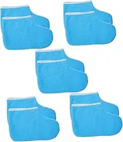 Baluue 5 Pairs Paraffin Wax Booties Foot Spa Foot Spa Wrapping Cover Warmth Insulation