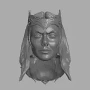 Scarlet Witch Multiverse custom head for 4" 6" 7" 12" Marvel action figures