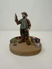 Vintage 1993 Pause for a Coke Emmett Kelly Jr Clown Figurines #1467 Limited Edtn