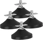4Pcs Adjustable Swivel Furniture Feet Skid Levelers for Foosball Table and Cabinet Shock Absorbing Design for Stability and Vibration Reduction