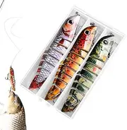 Fishing Lures for Freshwater,Submerged Gnarled Baits Kit | Rebound Performance Leisure Tool for Beginners and Ambitious Young Anglers