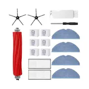 Accessory Set For S7 Pro Ultra/s7 Maxv Ultra,6 X Dust Bags, Main Roller Brush Robot Vacuum Cleaner