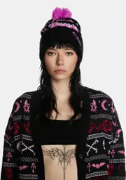 [Too Fast] I Hate People Pom Pom Beanie