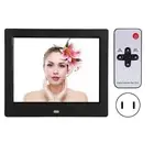 US Plug XCLT-808 8in Desktop Electronic Clock Calendar Alarm Digital Photo Frame