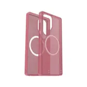 OtterBox Symmetry Magnets Phone Case for Samsung GS25 Ultra (Clear/Pink)