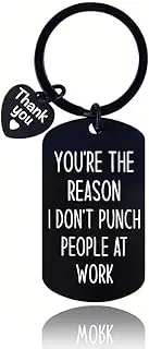 [yaozeio] Funny Gifts for Coworker Chritsmas Gifts for Coworkers Boss Thank You Appreciation Gifts for Employee Friend Goodbye Birthday Gifts for Co Worker Appreciation Keychain Gifts for Co Worker Gag Gifts