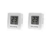 2x Acurite Compact Indoor Digital Thermometer Home Temperature Wall Mounted