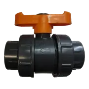 2"/50mm - DOUBLE UNION BALL VALVE - UPVC Fittings