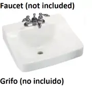 Glacier Bay Aragon Wall Mount Mounted Bathroom Sink White Read Details