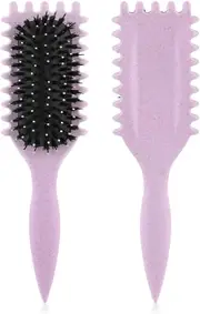 Women Curl Define Styling Defining Brush Hair Stylishing Tool Curl Brush (Purple)