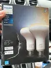 Philips Hue 85W Equiv BR30 Smart LED Tunable White Light Bulb Bluetooth (2-Pack)