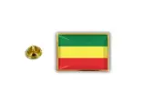 pins pin's flag national badge metal lapel hat button vest ethiopia old