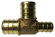 25 PIECES XFITTING 3/4" X 1/2" X 3/4" PEX REDUCING TEE BRASS CRIMP FITTINGS -...