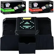 FmtwPhn Playing Card Shuffler Automatic | 2-Deck Battery-Operated Electric Poker Shuffler,2-Deck Battery-Operated Electric Poker Shuffler, Playing Card Shuffler for Home Card Games, Poker