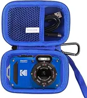 JINMEI Hard EVA Carrying Case Compatible with for Kodak PIXPRO WPZ2 Rugged Waterproof Digital Camera Case (Blue)