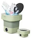 Portable Washing Machine Mini Laundry Washer with 3 Modes Cleaning for 9L green