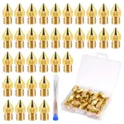 TUPARKA 40Pcs 0.4mm Ender 3 Nozzle Kit 3D Printer Nozzles MK8 Brass Extruder ...