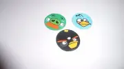 Pre Cut One Inch Bottle ANGRY BIRDS Free Shipping