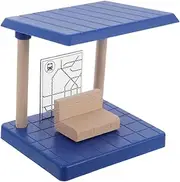 Gogogmee Wooden Train Track Set Station Platform Toy for Boys and Girls Playset Obstacle Tracks Enhance Creativity Imagination