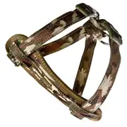 EzyDog Camouflage Chest Plate Dog Harness with Car Seatbelt Attachment Small (37-60cm Girth)