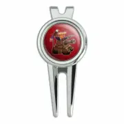 Patriotic Pixel Trump Tank and Eagle Golf Divot Tool Ball Marker