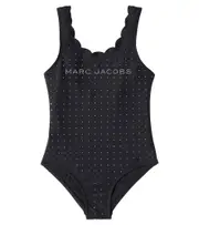 [Marc Jacobs Kids] Marc Jacobs Kids Logo embellished swimsuit Y 10 black