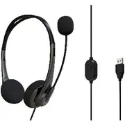 Verbatim USB Headset with Boom Mic Grey